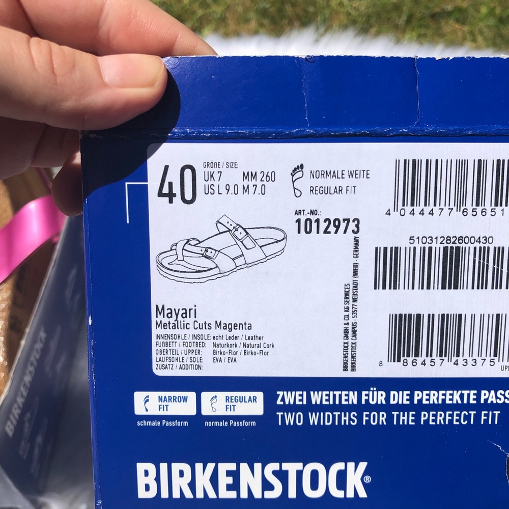 Birkenstock Mayari metallic magenta sandal NWT - Picture 8 of 13